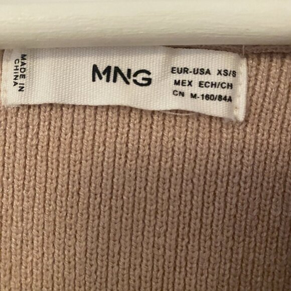 MANGO long cardigan with belt SZ XS/SM - Picture 2 of 11